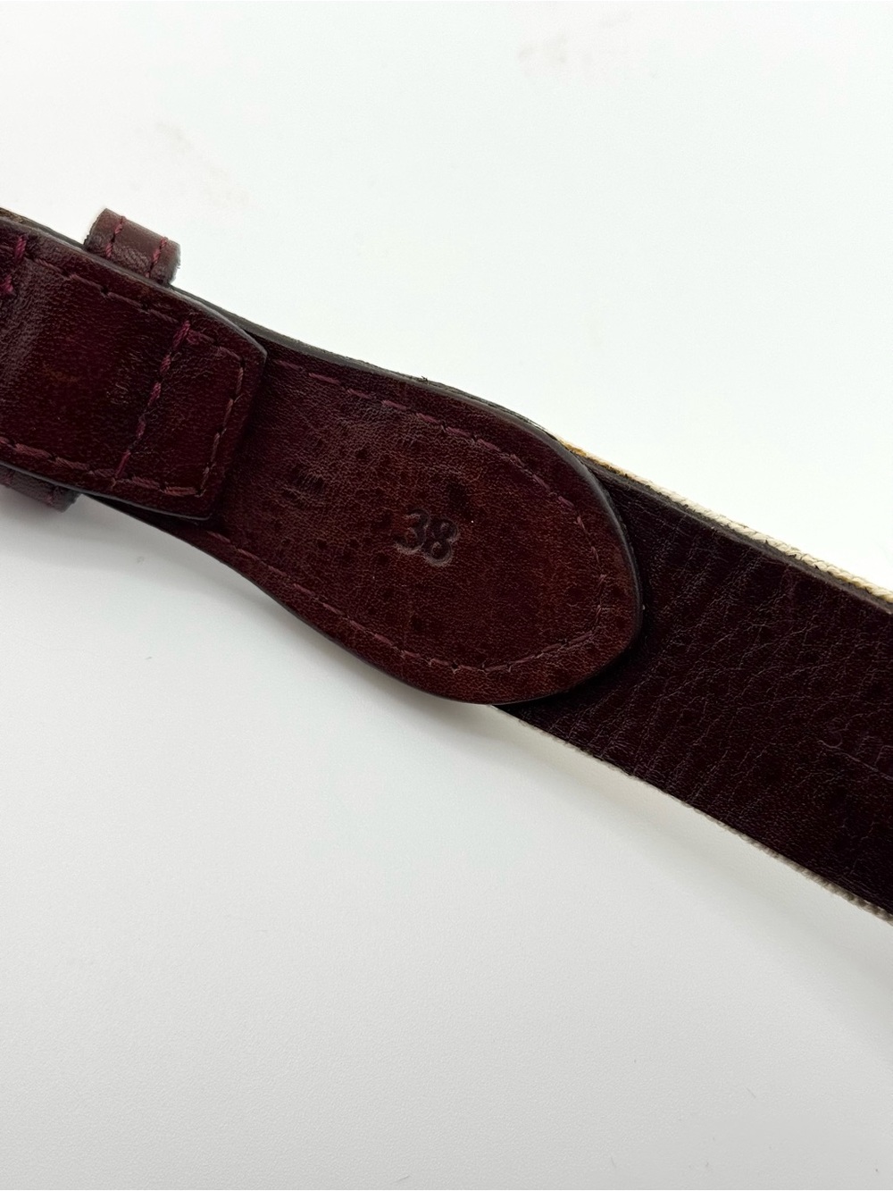 Smathers & Branson 38 Blue Crabs Needlepoint Belt Solid Brass Buckle in Oatmeal - Picture 13 of 13